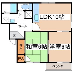 南松本駅 徒歩15分 2階の物件間取画像